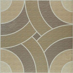 Retro 12" x 12" Self Adhesive Floor Tiles, 621 Swirls Toffee, 20 Tiles/box